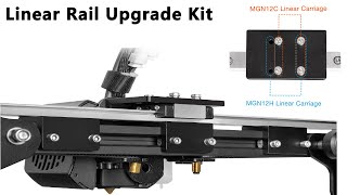 Ender 3 Series Xaxis Linear Rail Upgrade Kit for MGN12H and MGN12C Rail [upl. by Afrikah]