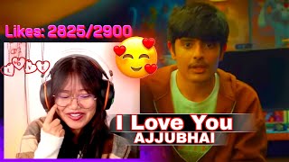 Sooneeta Cute Reaction On Ajjubhai Face Reveal 😻🤩  Total Gaming Face Reveal Video 💞😍 [upl. by Alodie]