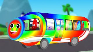 Roues Dans le Bus  Plus Préscolaire Chanson par Crayons Nursery Rhymes [upl. by Alitha432]