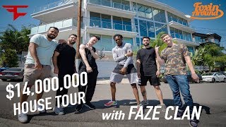 De’Aaron Fox tours FaZe Clan’s new 14000000 Hollywood Hills Mansion [upl. by Elrebmik]