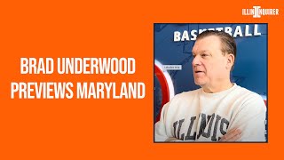 Maryland preview Illinois head coach Brad Underwood [upl. by Philbert]