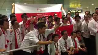 National culinary team return home after two golds at the Culinary Olympics [upl. by Halac]