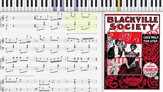 Blackville Society by Bernard Franklin 1899 Cake Walk piano [upl. by Acysej]