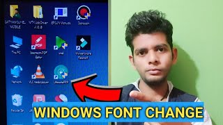 कंप्यूटर का FONT कैसे CHANGE करे।How To Change Default Font Any Pc Laptop 2020 Windows 7810 [upl. by Neau476]