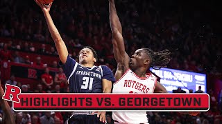 Georgetown at Rutgers  Highlights  Big Ten Mens Basketball  Nov 15 2023 [upl. by Genaro]