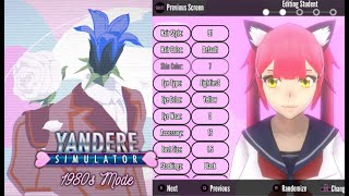 New Custom Mode Customize Characters Routines and More  Yandere Simulator 1980s Mode [upl. by Enitsenre]