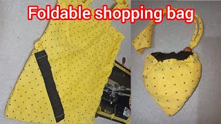 Foldable Shopping Bag 🛍️ Full tutorial youtubevideo bagmaking viral diy [upl. by Leahci843]