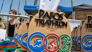 PAPHOS TRIATHLON 28 04 24 1500 m Swim 40 km bike 10 km run and not only [upl. by Tallu]