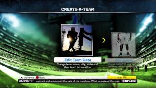 Madden 12 How To Create Your NFL Team [upl. by Merat]