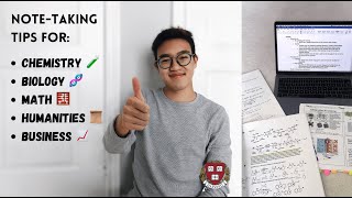 how to take notes DEPENDING ON THE SUBJECT study tips from a HARVARD student  PART 1 [upl. by Cline]