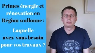 Comment fonctionnent les primes énergie et rénovation de la Région wallonne [upl. by Eliza]