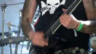 Impaled Nazarene  quotArmageddon Death Squadquot live Hellfest 2014 [upl. by Eloccin]