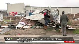 Western Cape Storms  All schools expected to open on Wednesday subject to special requests [upl. by Loring]