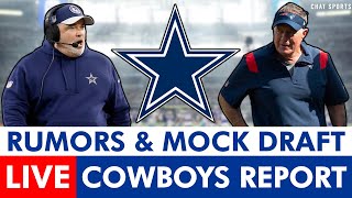 Cowboys Report LIVE Mike McCarthy Future Bill Belichick Rumors Cowboys Injury News amp Mock Draft [upl. by Anibor]