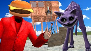 We Built a FORT to Defeat CATNAP in Gmod Garrys Mod Poppy Playtime RP [upl. by Ablem]