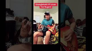 Stranglehold riff cover Ted Nugent guitar stranglehold tednugent foryou guitarist [upl. by Enneicul68]