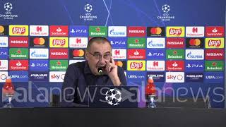 Juve Sarri quotIn Champions gap con le inglesi ma ce la giochiamoquot [upl. by Ravi22]