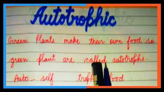 Define Autotrophic  What are Autotrophic plants  Autotrophic plant kiss kahte hai [upl. by Kelda]