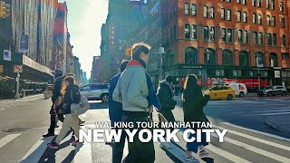 NEW YORK CITY TRAVEL 56  WALKING TOUR MANHATTAN Broadway 5th Avenue 32nd Street Columbus Avenue [upl. by Shurlocke839]