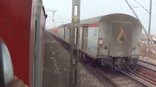 Rare and Historical  Howrah and Sealdah Rajdhani Parallel run for half an hour in NCR [upl. by Decima]