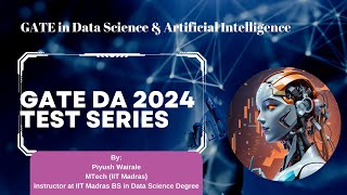 GATE DA 2024 Full Test Series  GATE in Data Science amp AI [upl. by Eiddet]