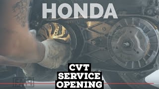 honda CVT SERVICE  opening variator  SH 300i  FMPguides  Solid PASSion [upl. by Ahsatam]