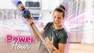 HOW TO CLEAN YOUR HOUSE IN AN HOUR OR LESS  HOME CLEANING POWER HOUR  CLEAN WITH ME [upl. by Lothar300]