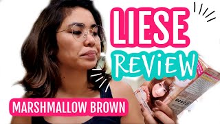 MY HONEST REVIEW  DIY LIESE BUBBLE COLOR  MARSHMALLOW BROWN [upl. by Tteltrab]