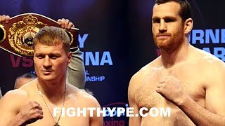 ALEXANDER POVETKIN VS DAVID PRICE WEIGHIN AND FINAL FACE OFF [upl. by Areik]