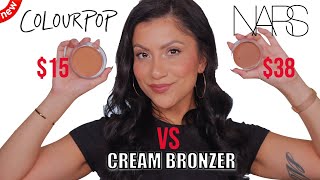 DUPE COLOURPOP SOL VS NARS LAGUNA CREAM BRONZERS  ALL DAY WEAR TEST oily skin  MagdalineJanet [upl. by Aserej]