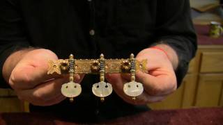 Stringing up the guitar part 2 selecting and installing tuning machines [upl. by Brad]