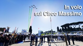 Le Frecce Tricolori in volo sul Circo Massimo [upl. by Elfreda398]