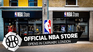 First Official NBA Store in London Opens in Carnaby Soho [upl. by Enawd]