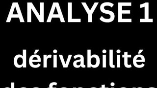 analyse 1 cours 22 fonction de classe Cn  maximum  minimum  extremum [upl. by Beatrisa224]