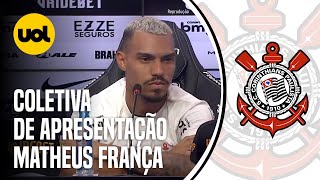 COLETIVA DE APRESENTAÇÃO MATHEUZINHO NO CORINTHIANS [upl. by Hgielrak]