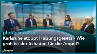 phoenixRunde Karlsruhe stoppt Heizungsgesetz  Wie groß ist der Schaden für die Ampel [upl. by Lesig569]