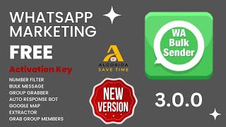 WASender 300 Latest version  Free WhatsApp Marketing Too l WA SENDER  Free Activation Key [upl. by Noroj90]