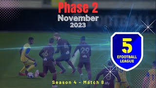 eFootball 2024 November Challenge Eighth Match in Division 5 [upl. by Ainerol]