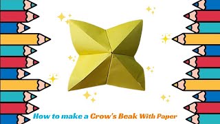 How to make Crows Beak With Paper।। Paper Fortune Teller Making Easy।। [upl. by Germana183]