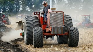 Vintage Tractors Plowing at Half Century of Progress Show 2023  Great Looking Tractor in Field [upl. by Leonidas]