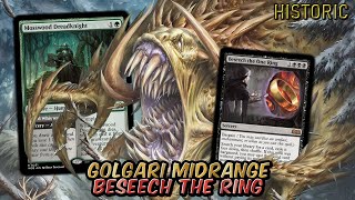 Golgari Midrange  Beseech The One Ring Tutor  Historic BO3 Ranked  MTG Arena [upl. by Nimesh]