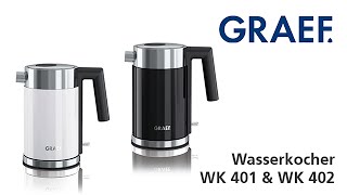 Graef EdelstahlWasserkocher WK 401 amp WK 402 [upl. by Attenor]