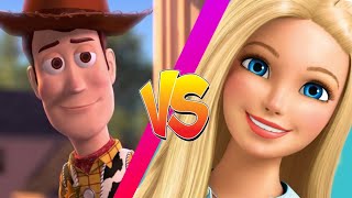 Barbie vs Woody  Batallas en Reggaeton Quien es el Mejor JUGUETE [upl. by Ateekram]