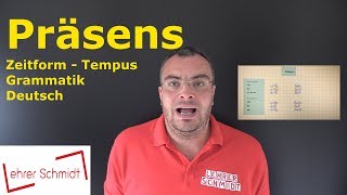 Präsens  Tempus  Zeitform  Grammatik  Deutsch  Lehrerschmidt [upl. by Assereht]