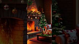 🎄Cozy Home on a Snowy Christmas  Fireplace Sounds and Relaxing Rest [upl. by Chiaki]