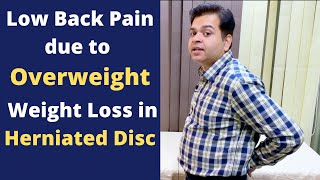 Back Pain with Overweight Belly Fat Back Pain Weight Loss for Back Pain Obesity and Back Pain [upl. by Creedon]