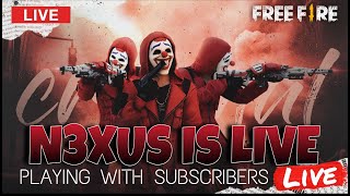 Nexus Is live 🥵Competing Against Best Subscribers Squad👿freefire classyfreefire live funny 4k [upl. by Liss]