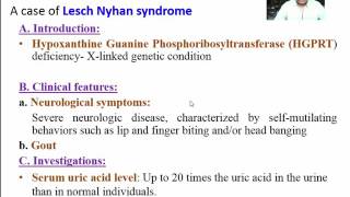 Lesch Nyhan Syndrome A biochemical basis [upl. by Nawuj]