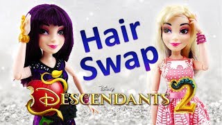 Disney Descendants 2 Movie Isle Style Switch Mal Doll Review [upl. by Koehler]