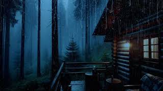 Insomnia Treatment  Rain Sounds for Sleeping  Instanly Sleep with Heavy Rain and Thunder Sounds [upl. by Adeline]